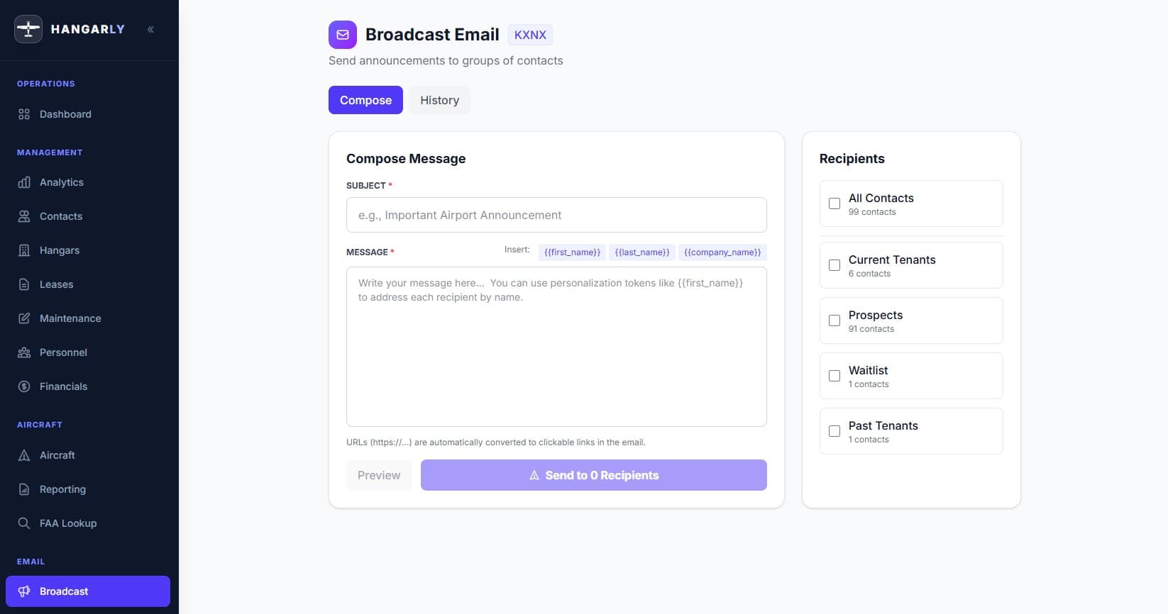 Email Broadcast Tool